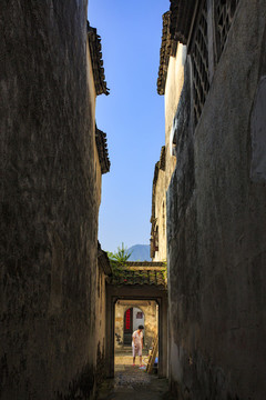 浙江,杭州,富陽市,龍門古鎮(zhèn),古建筑,江南,傳統(tǒng),民居,孫權(quán)故里