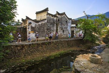 浙江,杭州,富陽市,龍門古鎮(zhèn),古建筑,江南,傳統(tǒng),民居,孫權(quán)故里