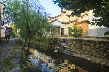 浙江,杭州,富陽市,龍門古鎮(zhèn),古建筑,江南,傳統(tǒng),民居,孫權(quán)故里