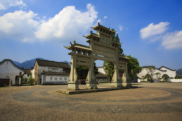 浙江,杭州,富陽市,龍門古鎮(zhèn),古建筑,江南,傳統(tǒng),民居,孫權故里