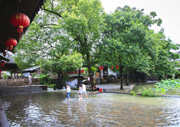 浙江,溫州,永嘉,楠溪江,芙蓉村,古村,古建筑,雨