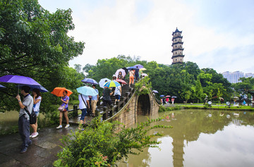 浙江,溫州,江心嶼景區(qū),甌江,江心寺,雙塔