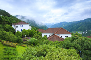 浙江,溫州,泰順,大峽谷溫泉度假區(qū),氡泉賓館,云霧,縹緲,山