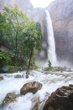 浙江,溫州,雁蕩山,瀑布,山水,雨,小溪,溪流
