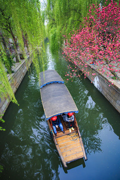 浙江,湖州,南潯古鎮(zhèn),古建筑,江南,水鄉(xiāng),船,民居,雨,清明,河道