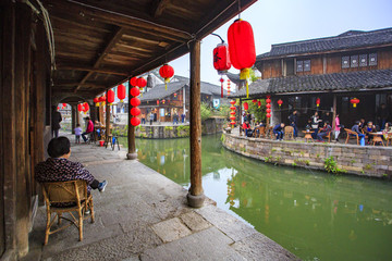 浙江,湖州,德清,新市古鎮(zhèn),老街,老房子,古建筑,水鄉(xiāng),江南
