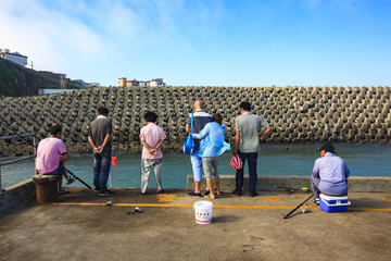 浙江,舟山,嵊泗,枸杞島,海島,海灣,船,碼頭,沙灘,礁石,海浪,漁村