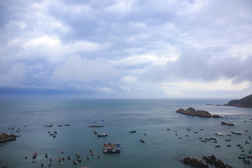 浙江,舟山,嵊泗,枸杞島,海島,海灣,船,碼頭,沙灘,礁石,海浪,漁村