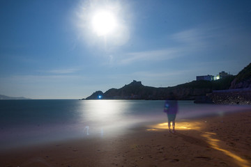 浙江,舟山,嵊泗,枸杞島,海島,海灣,船,碼頭,沙灘,礁石,海浪,漁村
