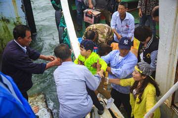 浙江,舟山,嵊泗,枸杞島,海島,海灣,船,碼頭,沙灘,礁石,海浪,漁村
