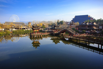 浙江,金華,東陽,橫店影視城,景區(qū),秦王宮,清明上河圖