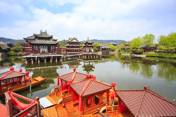 浙江,金華,東陽,橫店影視城,景區(qū),秦王宮,清明上河圖