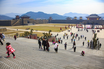 浙江,金華,東陽,橫店影視城,景區(qū),秦王宮,清明上河圖