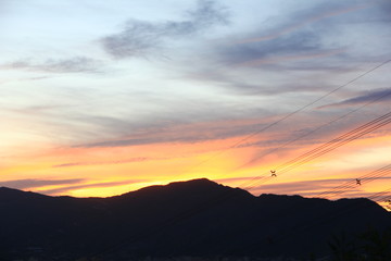 北京西山林場夕照