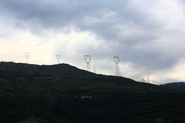 烏蒙山高壓輸電線
