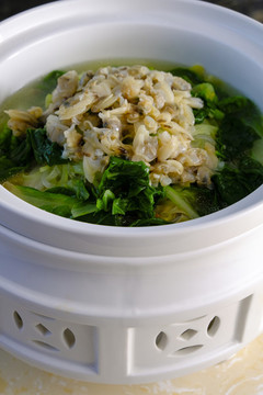 青菜蛤蜊湯