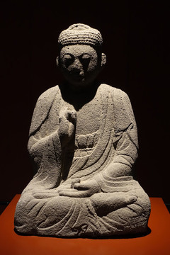 遼金石佛坐像