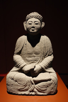 遼金石佛坐像