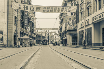 上海老建筑復(fù)古照片