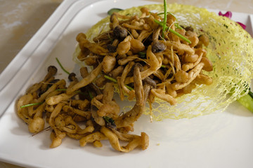 干煸茶樹菇