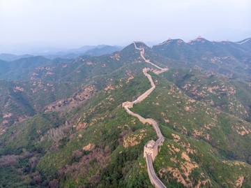 航拍金山嶺長城