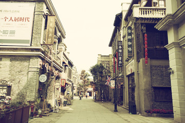 重慶民居街景