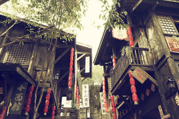 重慶老建筑街角