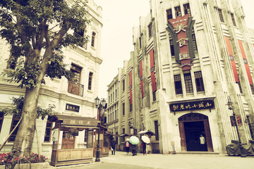 重慶老建筑街角