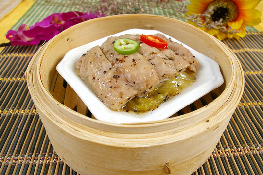 黑椒蒸大腸
