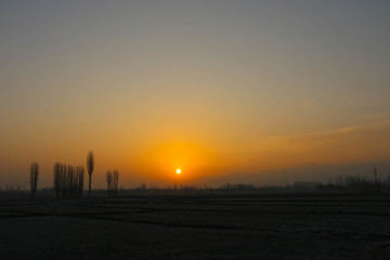 夕陽西下