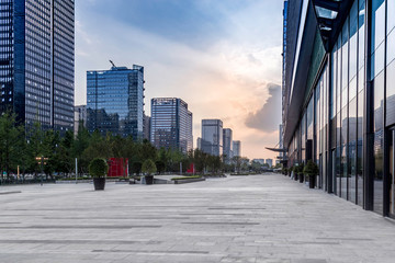 成都高新區(qū)金融城附近現(xiàn)代建筑
