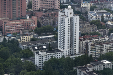 南京紫峰大廈看南京