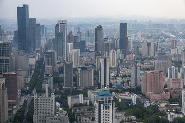 南京紫峰大廈看南京