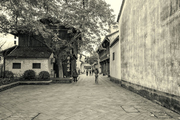 杭州中式建筑街景