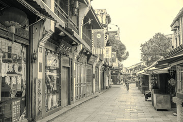 杭州老街街景