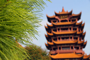一靜一動黃鶴樓
