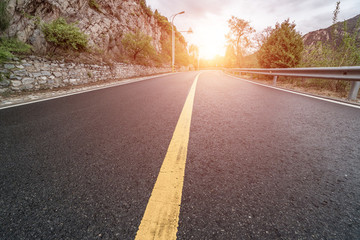 公路路面特寫素材