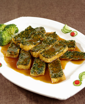 鮑汁豆腐