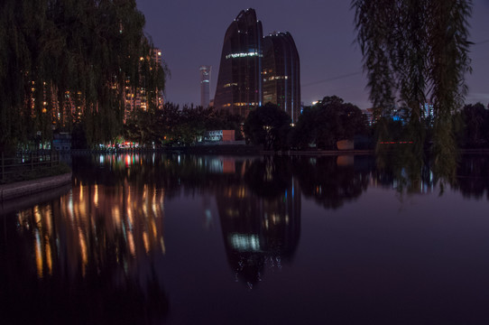 中央公園廣場(chǎng)夜景