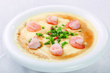 蝦仁蒸水蛋