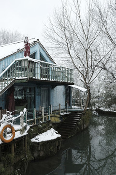 西溪初雪
