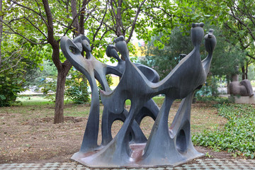 北京城市雕塑對(duì)歌