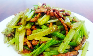 肉絲炒芹菜