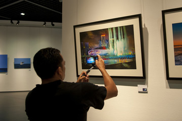 參觀攝影展