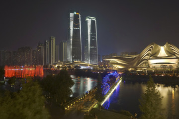 梅溪湖公園夜景