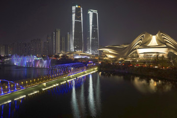 梅溪湖公園夜景