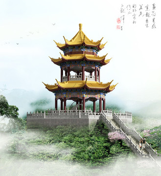 雙層重檐亭