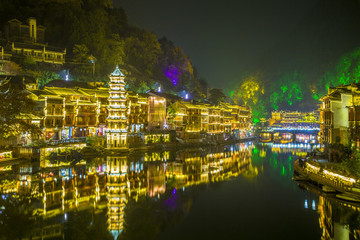 鳳凰古城夜景