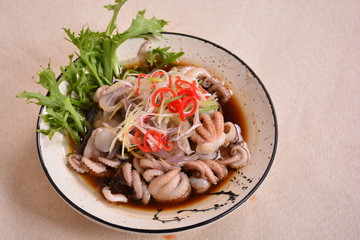 蔥油鮮魷