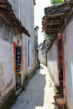 安徽宏村街巷
